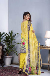 Daphne - Salwa - Digital Printed & Embroidered Karandi